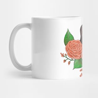 Girl in flowers Mug